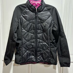 Giacca Sport Black and‎ Pink Jacket